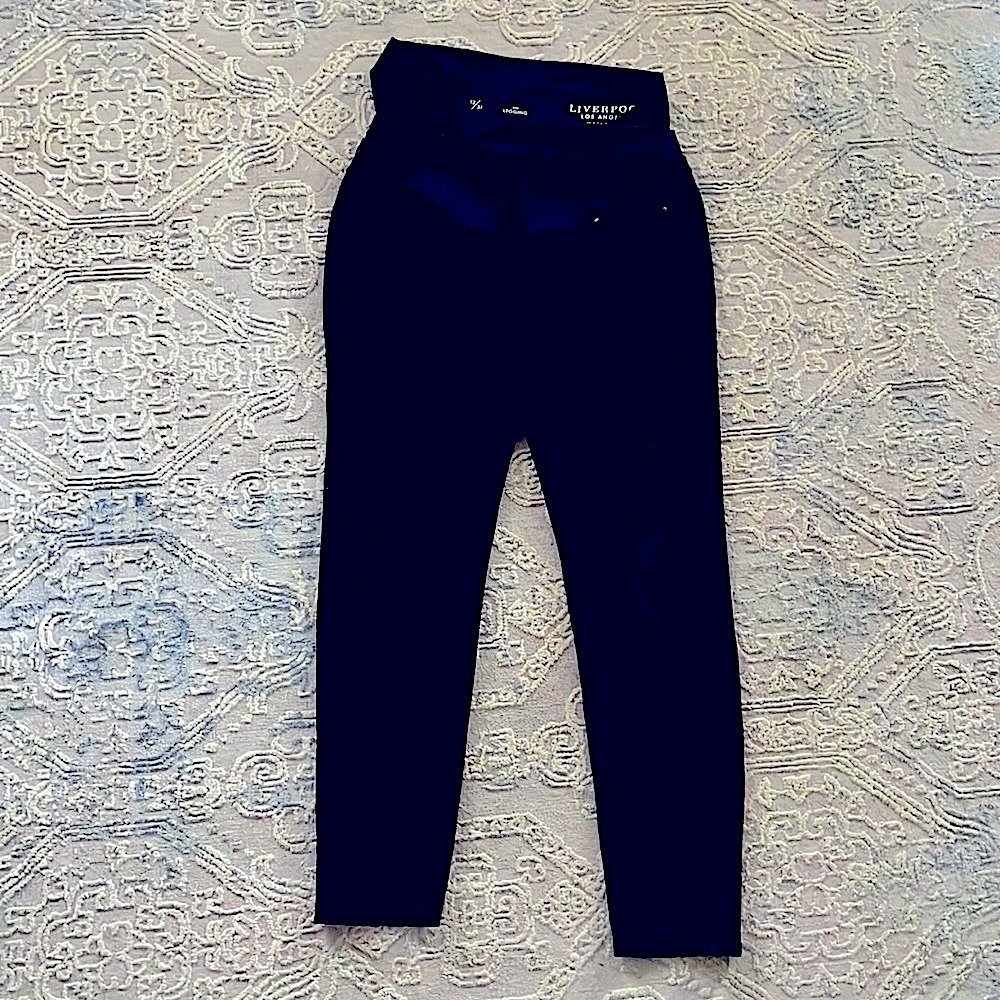 Liverpool The Legging Washed Black Maternity Pants Size 12/31
